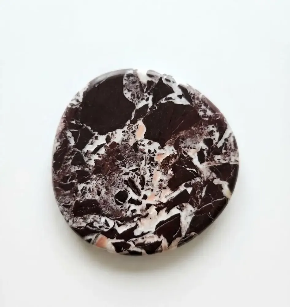 Decorative objects - Rosso Levanto marble saucer - SAGIT