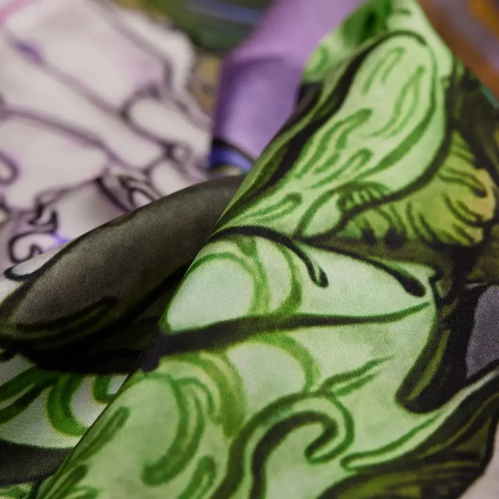 Foulards et écharpes - The Interwined Vine Foulard en soie | 90x90 cm - ELCIELA
