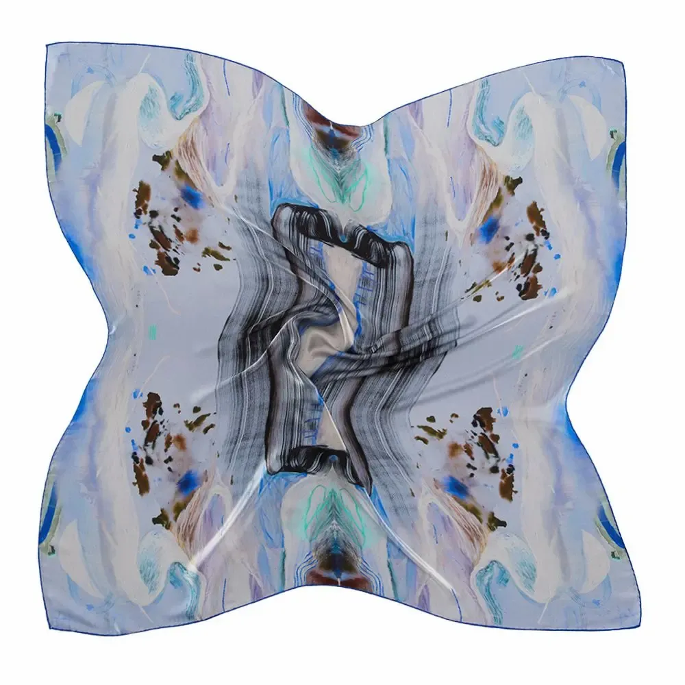 Foulards et écharpes - Crystal Foulard en soie | 90x90 cm - ELCIELA