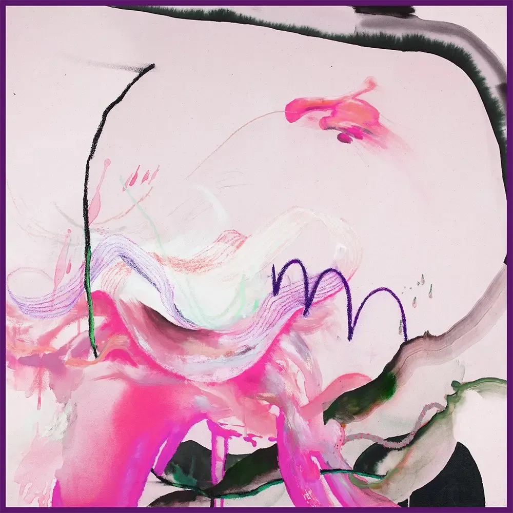 Foulards et écharpes - Pink Ripples Foulard en soie | 90x90 cm - ELCIELA