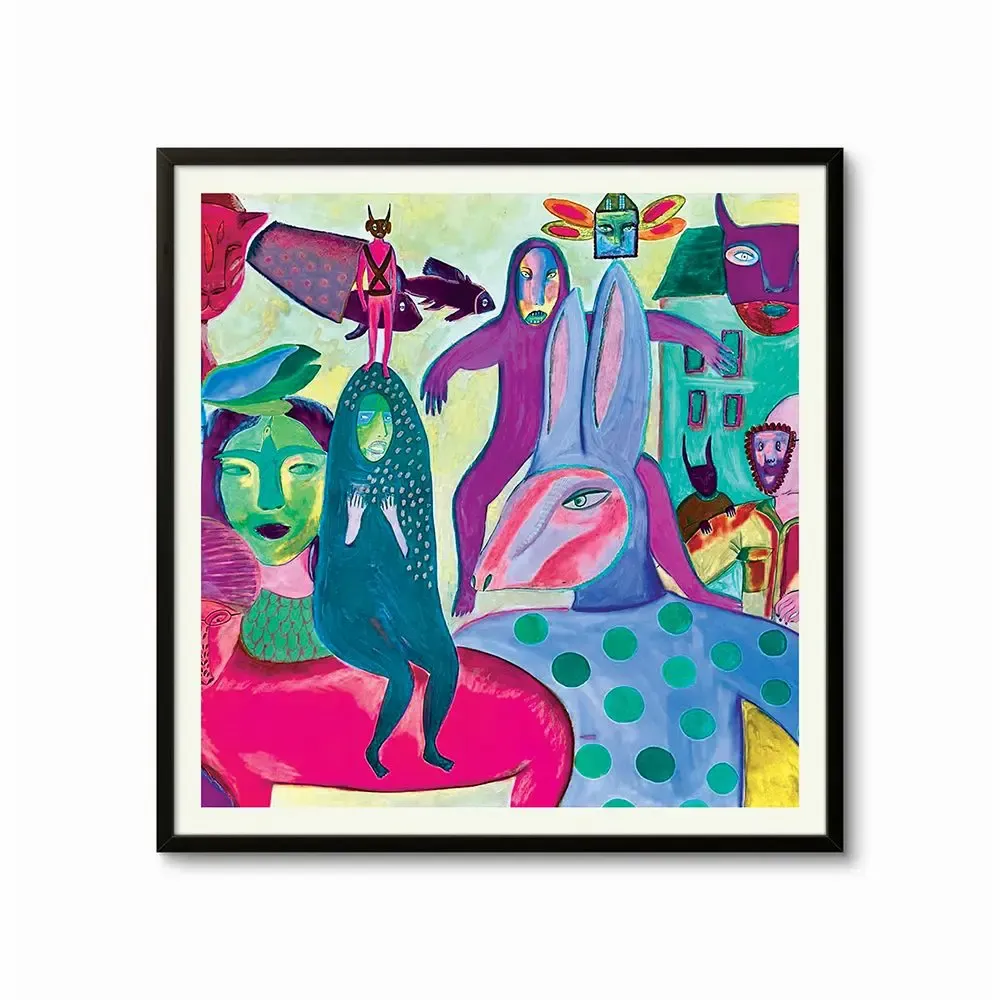 Pièces uniques - The Carnival Art Mural | 100x100 cm - ELCIELA