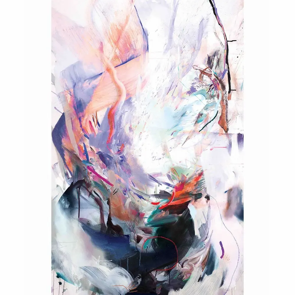 Pièces uniques - The Black Rooster Art Mural | 90x140 cm - ELCIELA