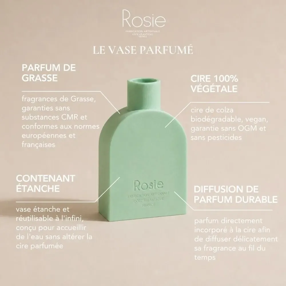 Vases - Vase en cire végétale parfumée - L'Apothicaire - ROSIE COTE ATLANTIQUE FRANCE