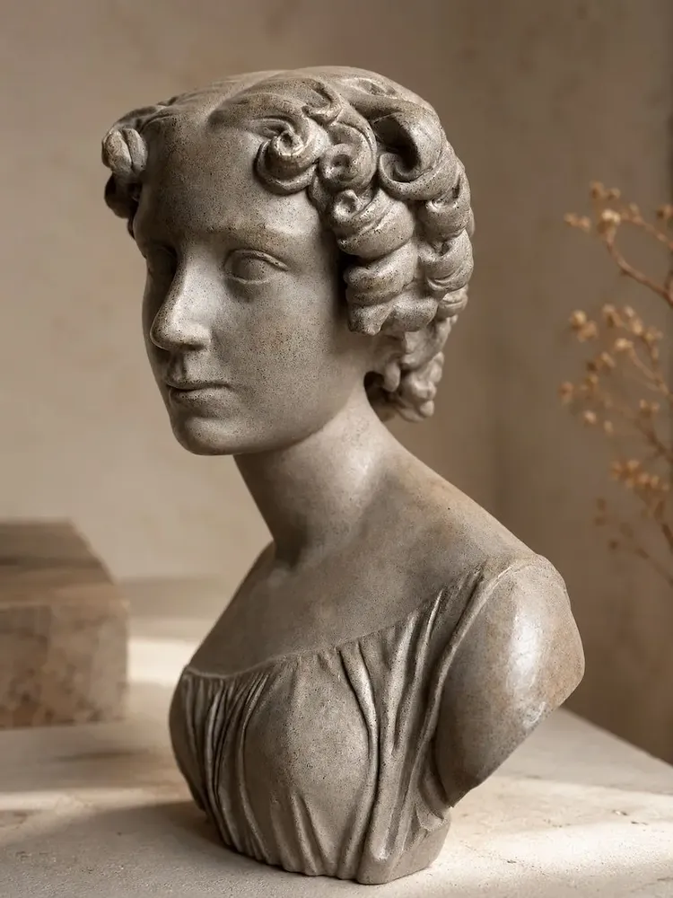 Outdoor decorative accessories - ROSA I – Contemporary Ceramic Decorative Bust - CERAMIC FACTORY