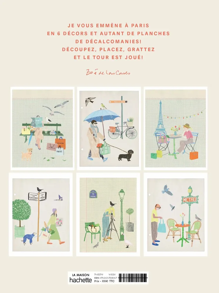 Papeterie - Décalcomanies PARIS - HACHETTE LIVRE