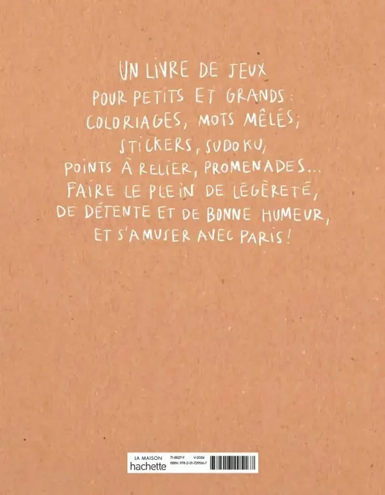 Stationery - Paris Zoé de La Cases Activity Book - HACHETTE LIVRE