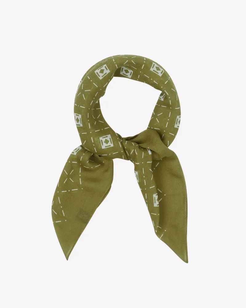 Foulards et écharpes - Diamonds in Verdant Bohemian Style Bandana - SOHO SCARVES