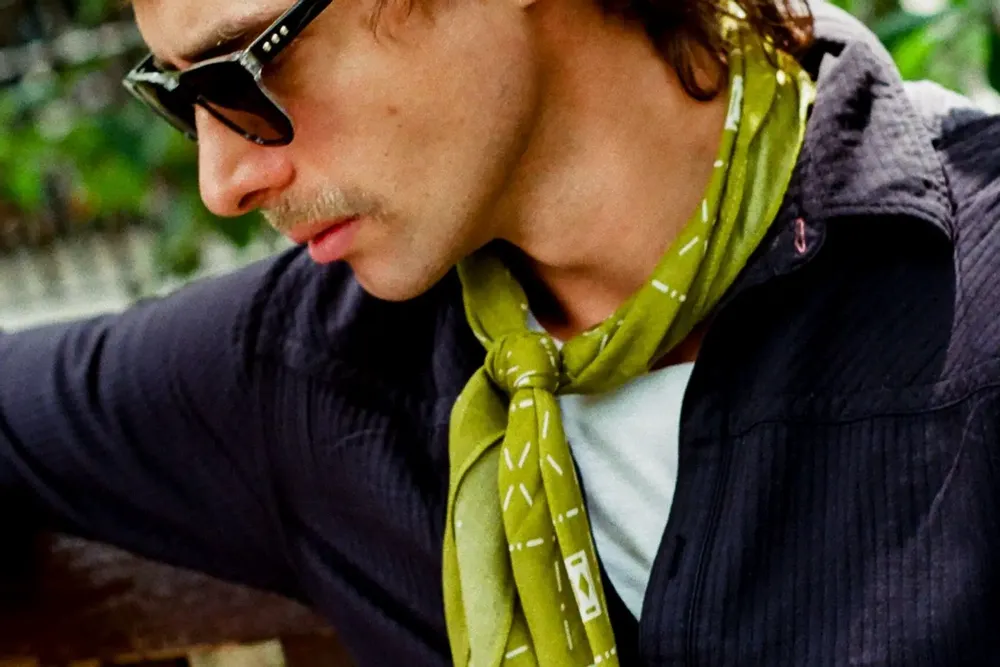 Foulards et écharpes - Diamonds in Verdant Bohemian Style Bandana - SOHO SCARVES