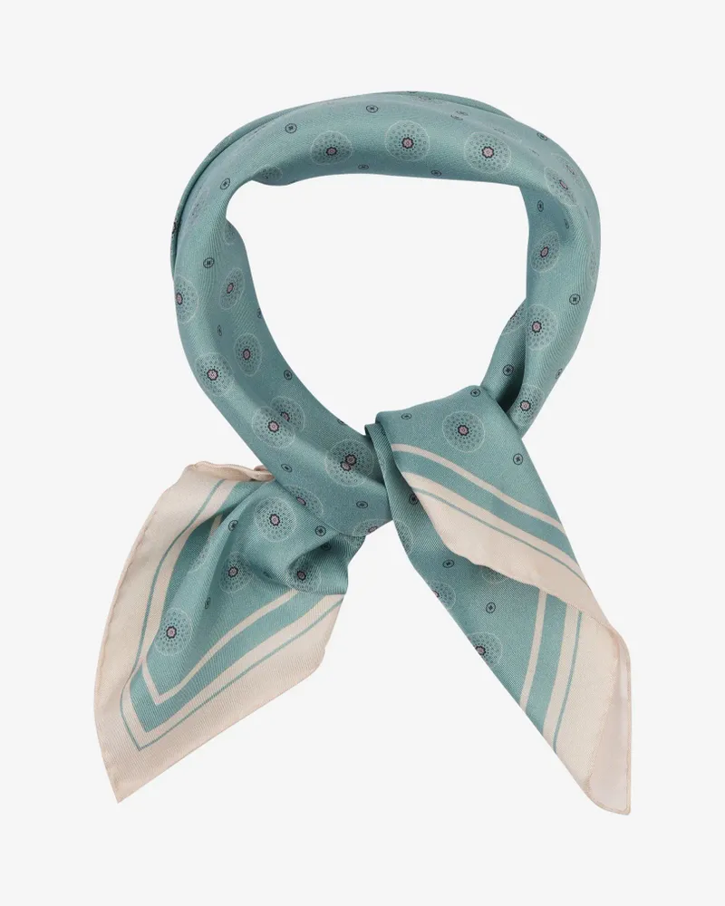 Foulards et écharpes - Silk Neckerchief Islington Mint - SOHO SCARVES