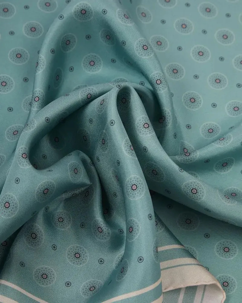 Foulards et écharpes - Silk Neckerchief Islington Mint - SOHO SCARVES