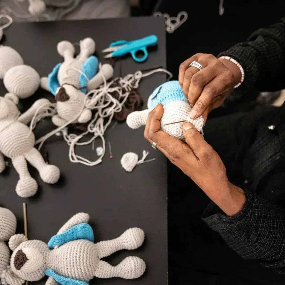 Soft toy - Handmade Peace Bear - UNHCR/MADE51