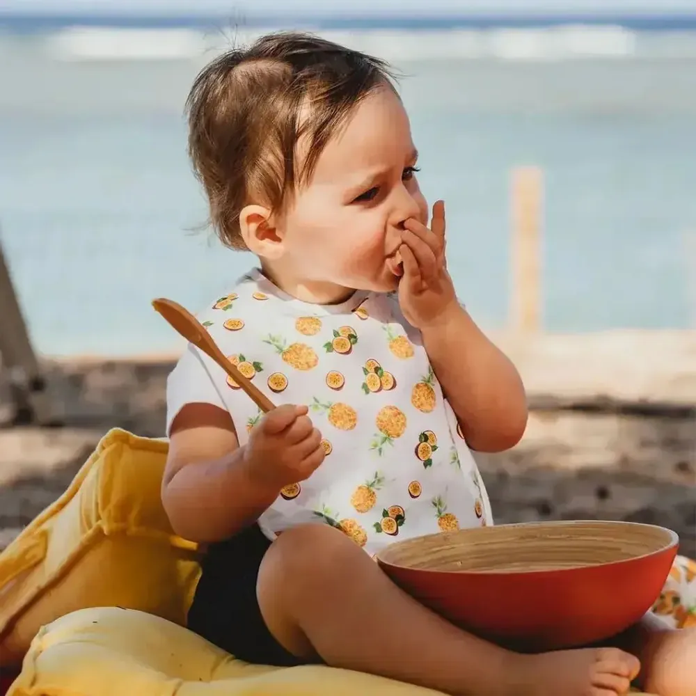Kids accessories - Bib - Pineapple and Passion Fruit - POP ET SES FRÈRES