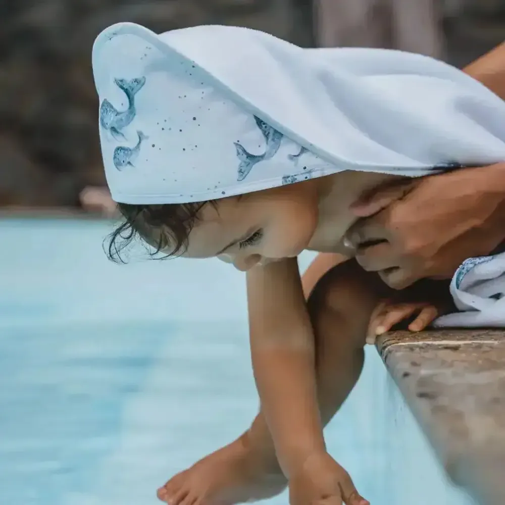Kids accessories - Bathrobe - The Blue Whales - POP ET SES FRÈRES