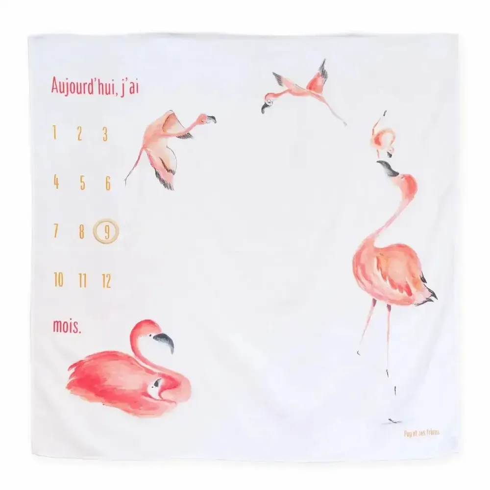 Kids accessories - Muslim photo square - La Famille Flamants Roses - POP ET SES FRÈRES