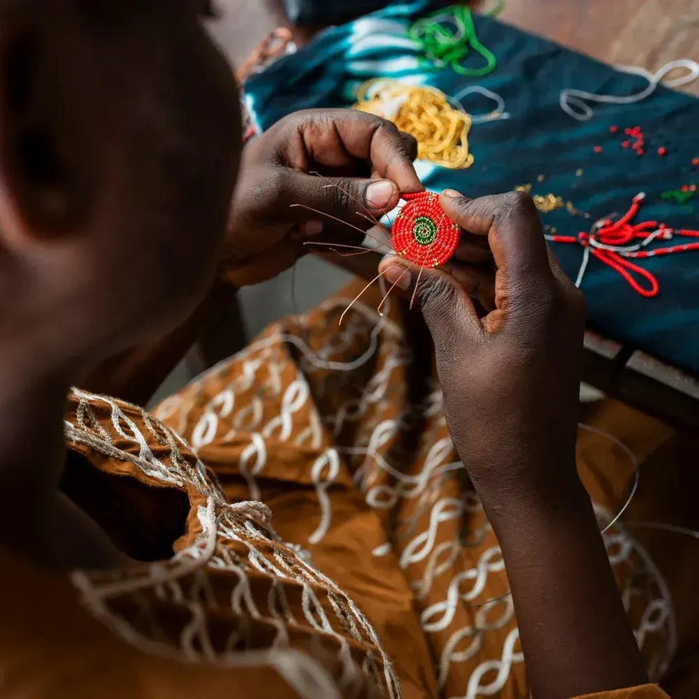 Christmas garlands and baubles - Blossom of Hope Handcrafted Ornament - UNHCR/MADE51