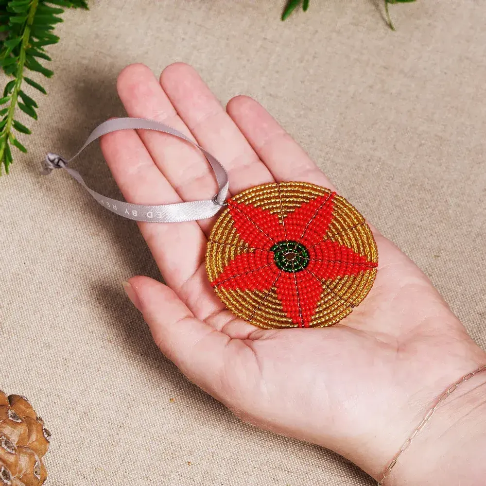 Christmas garlands and baubles - Blossom of Hope Handcrafted Ornament - UNHCR/MADE51