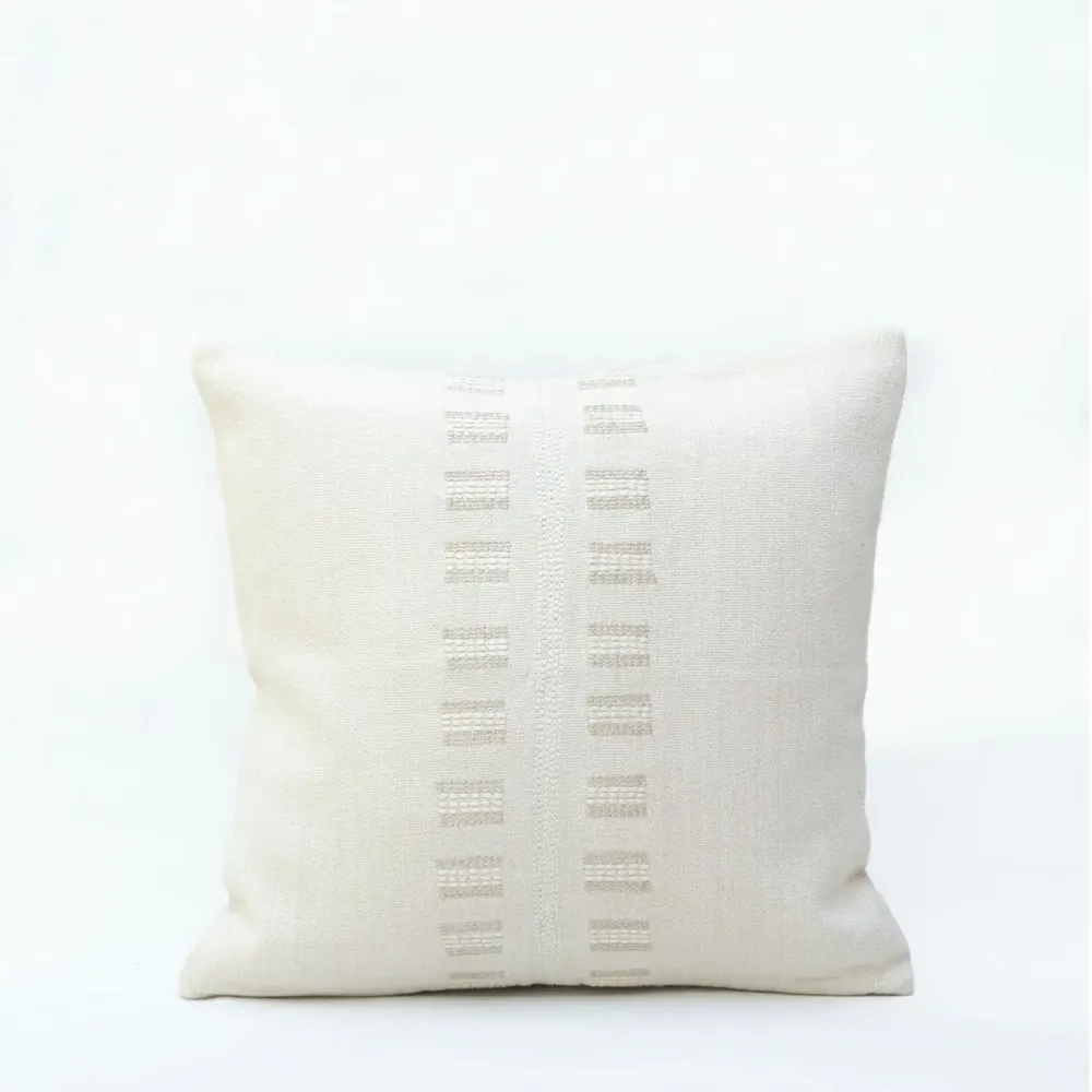 Coussins - NO-MAD Embroidered Cushion Covers in Cotton Jute - NO-MAD