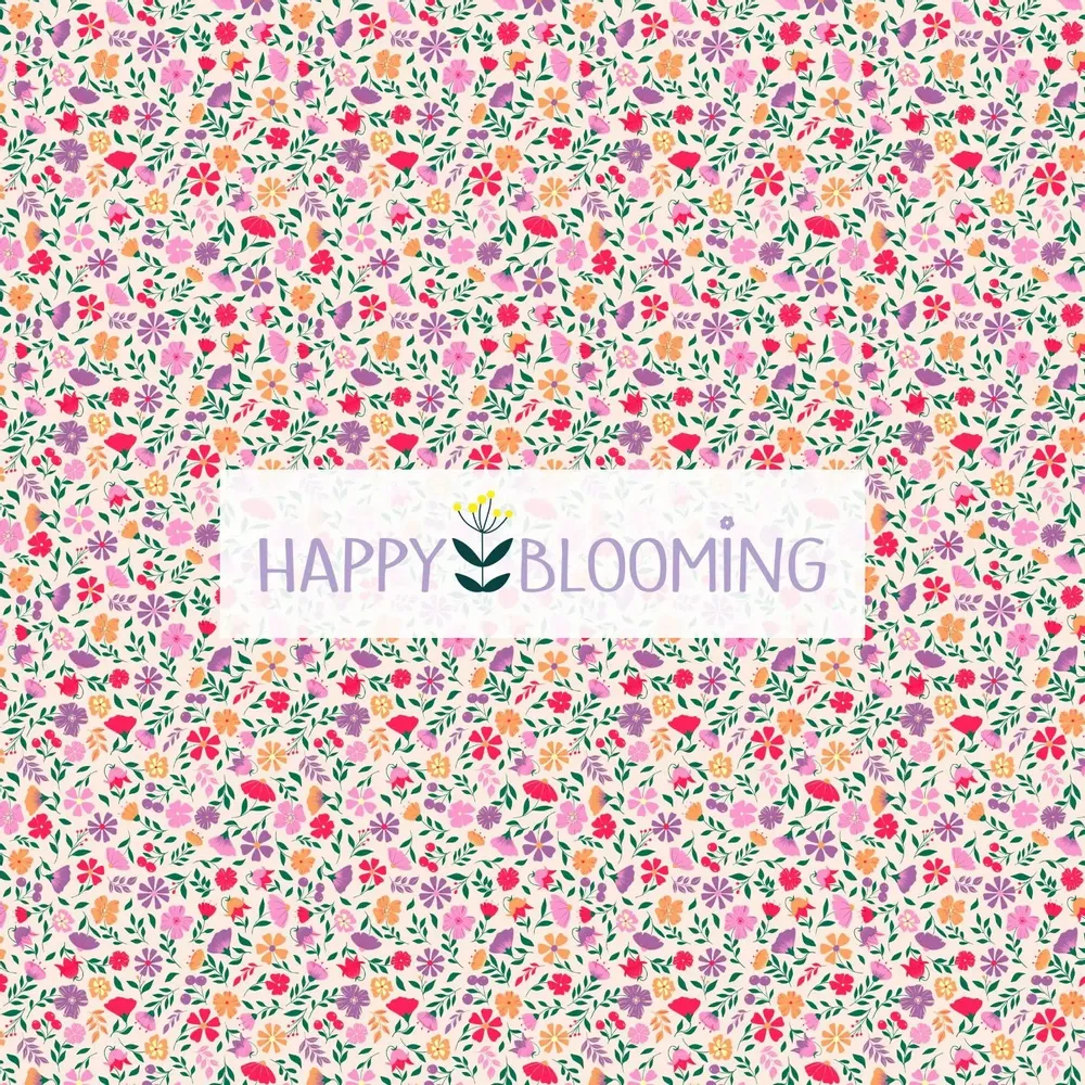Linge de lit - Motifs exclusifs - all over ou placés - HAPPY BLOOMING
