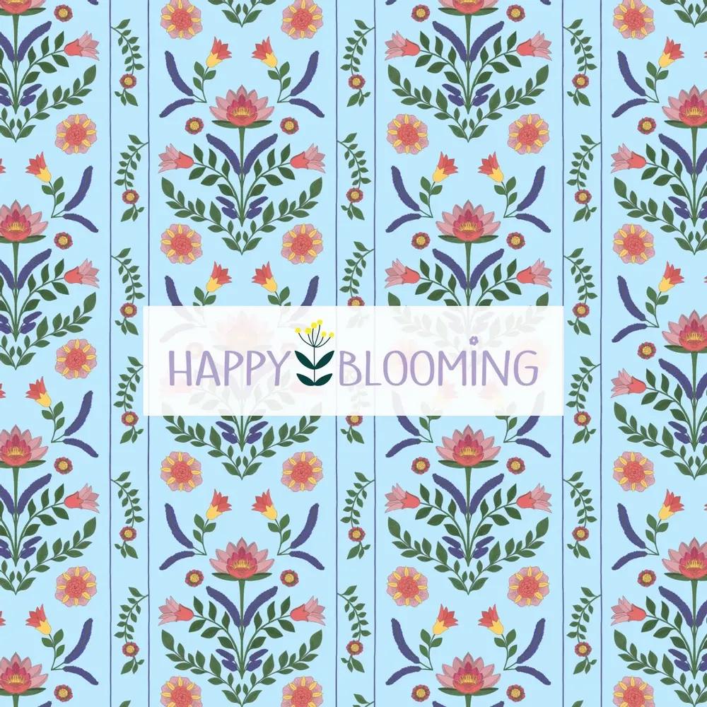Papiers peints - Motifs exclusifs - all over ou placés - HAPPY BLOOMING