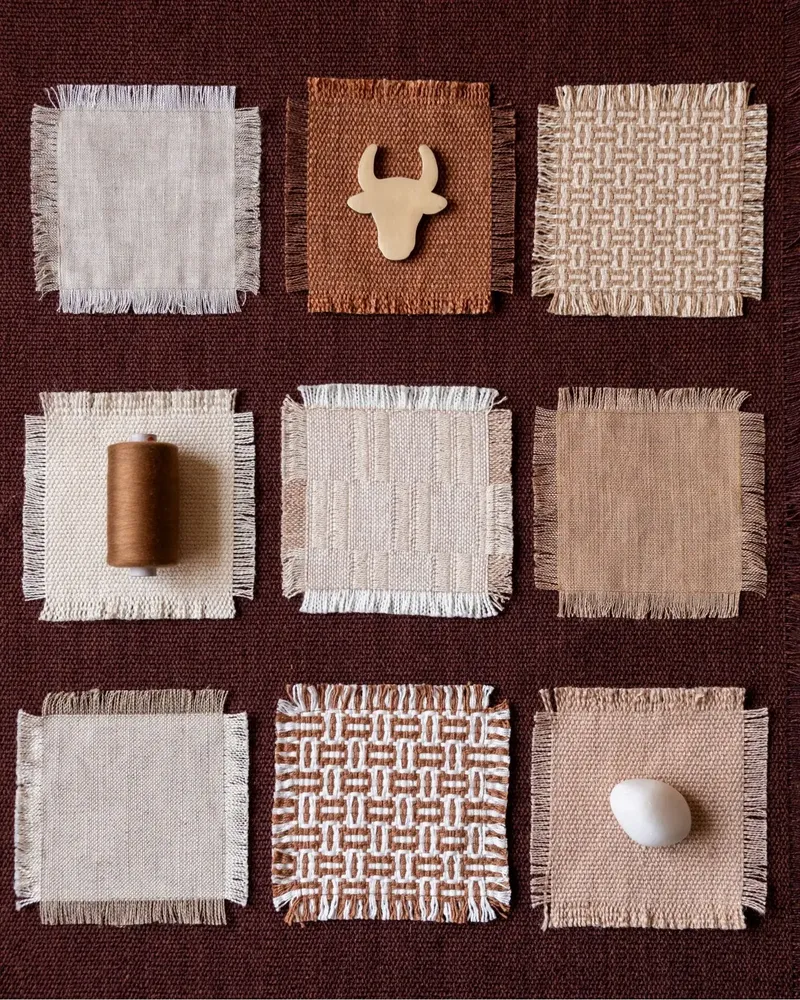 Upholstery fabrics - NO-MAD Woven Solid Furnishing Fabrics in Cotton Jute - NO-MAD