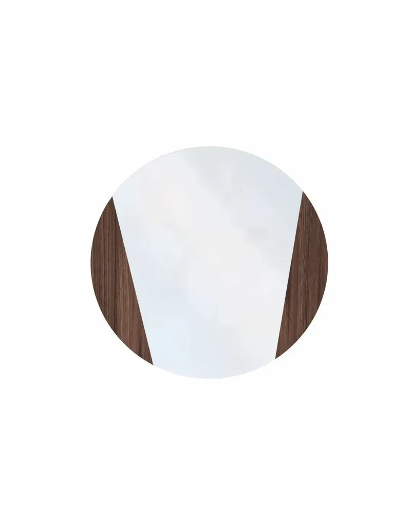 Mirrors - Suzanne round mirror, laminated ø 60cm - LES GAMBETTES