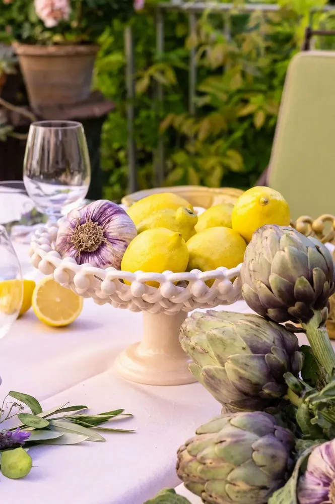 Céramique - Coupe tressée design avec pied - MAISON PICHON