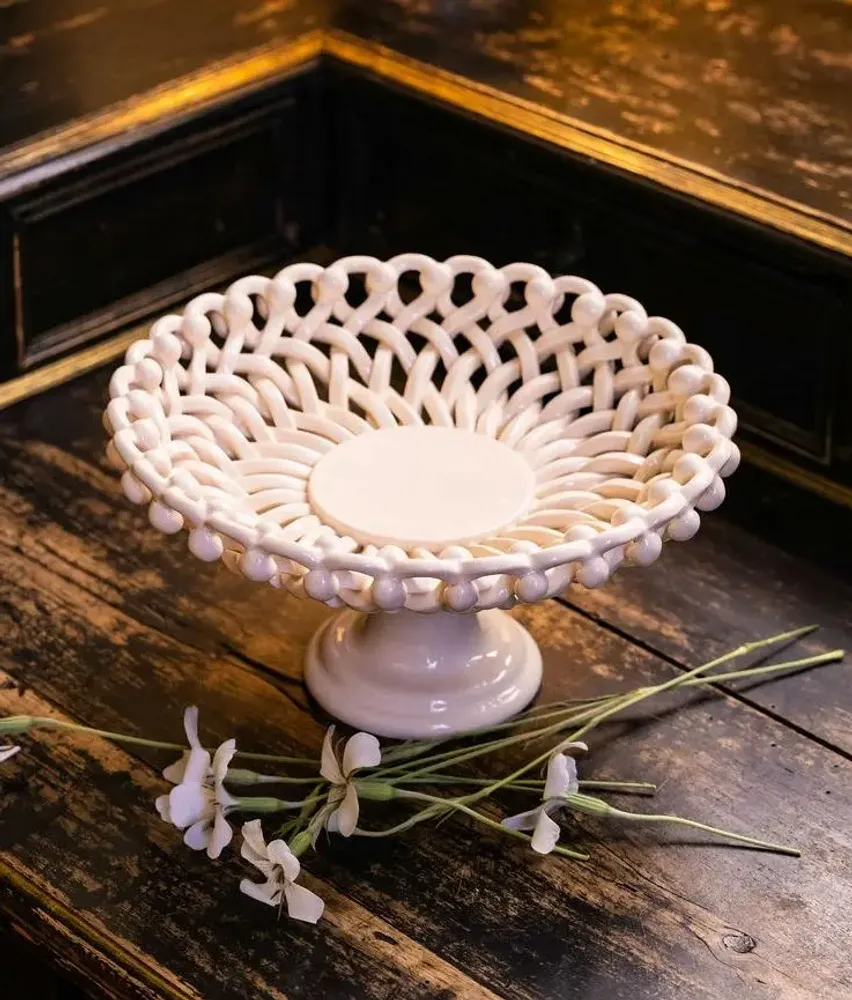 Céramique - Coupe tressée design avec pied - MAISON PICHON