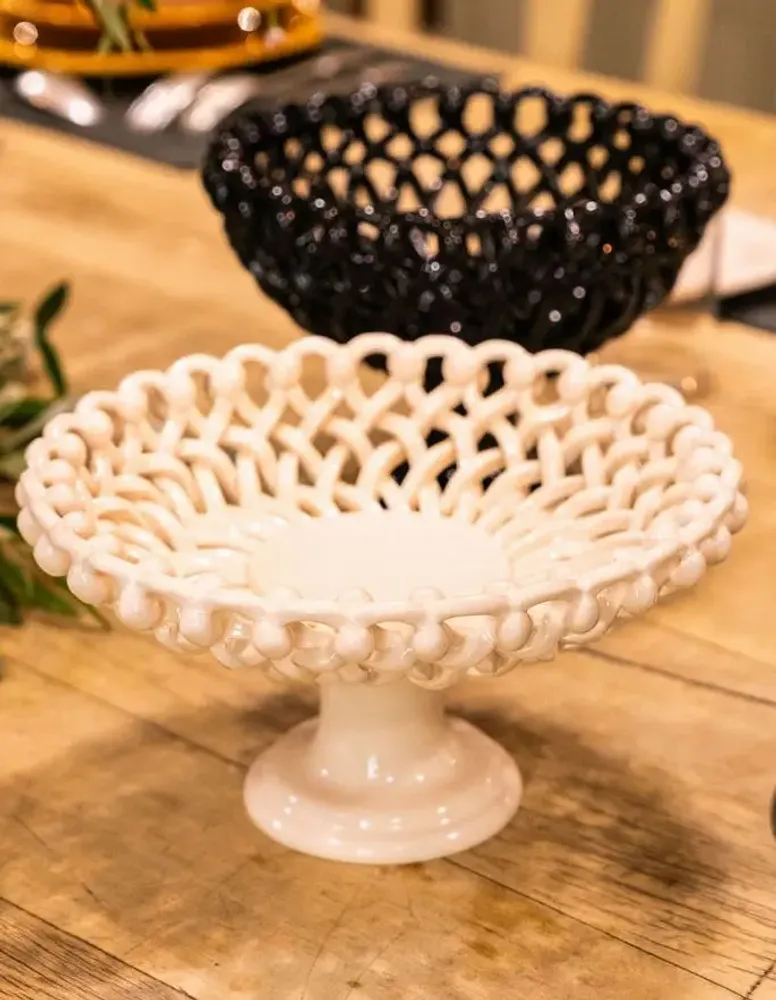 Céramique - Coupe tressée design avec pied - MAISON PICHON