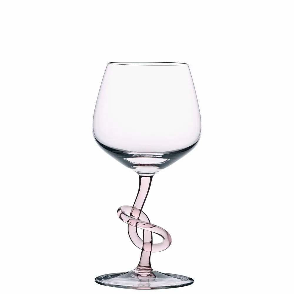 Verres à pied - Verre à vin rouge de la collection Wine Tie, Rosaline - HARRACHOV GLASSWORKS