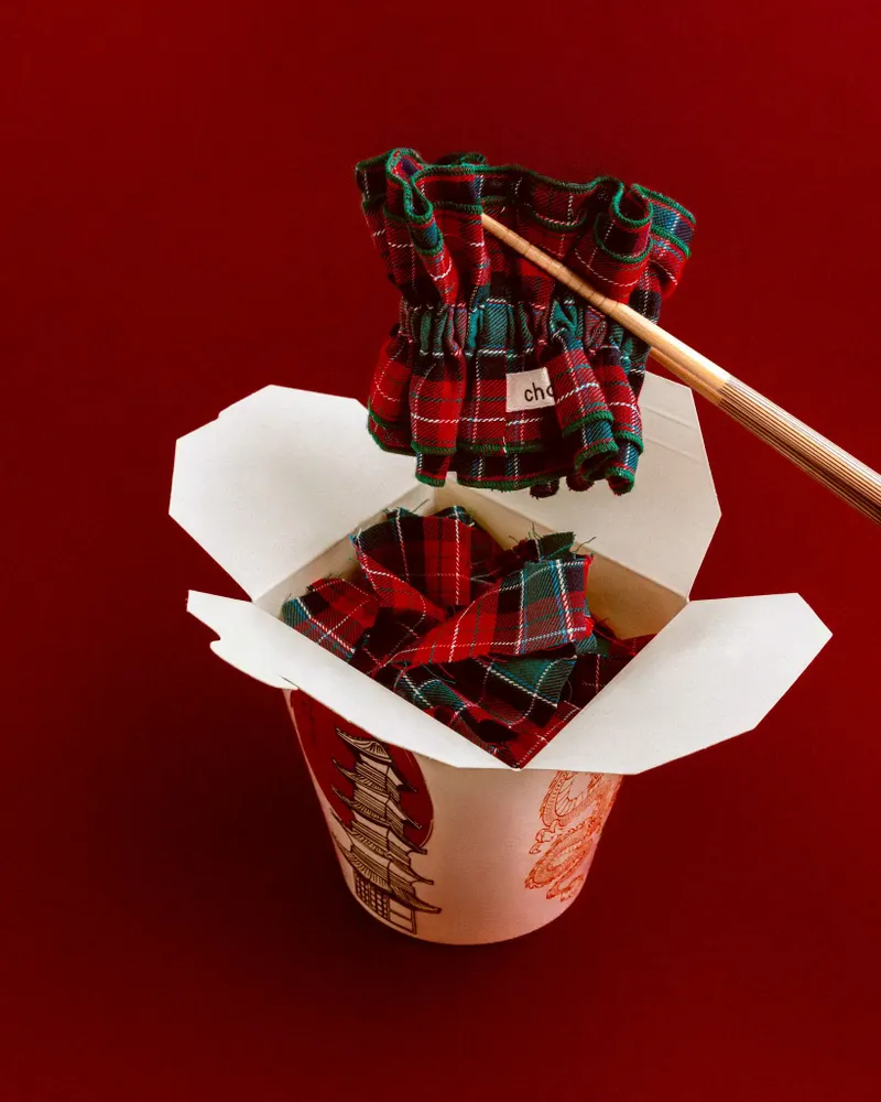 Soins cheveux - Maxi chouchou carreaux / tartan - CHOU²
