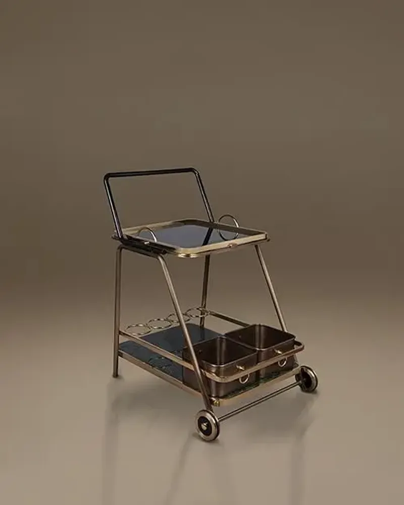Trolleys - Decatur Bar Cart Handmade by Wood Tailors Club - PORUS STUDIO
