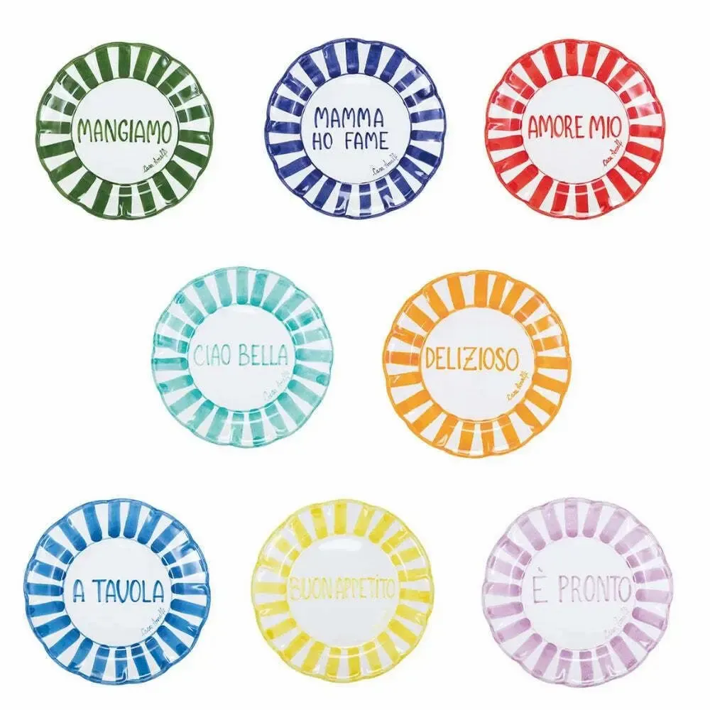 Parfums pour soi et eaux de toilette - TAVOLA FELICE - Coffret 8 Assiettes Lettres Bâton - CASA AMALFI