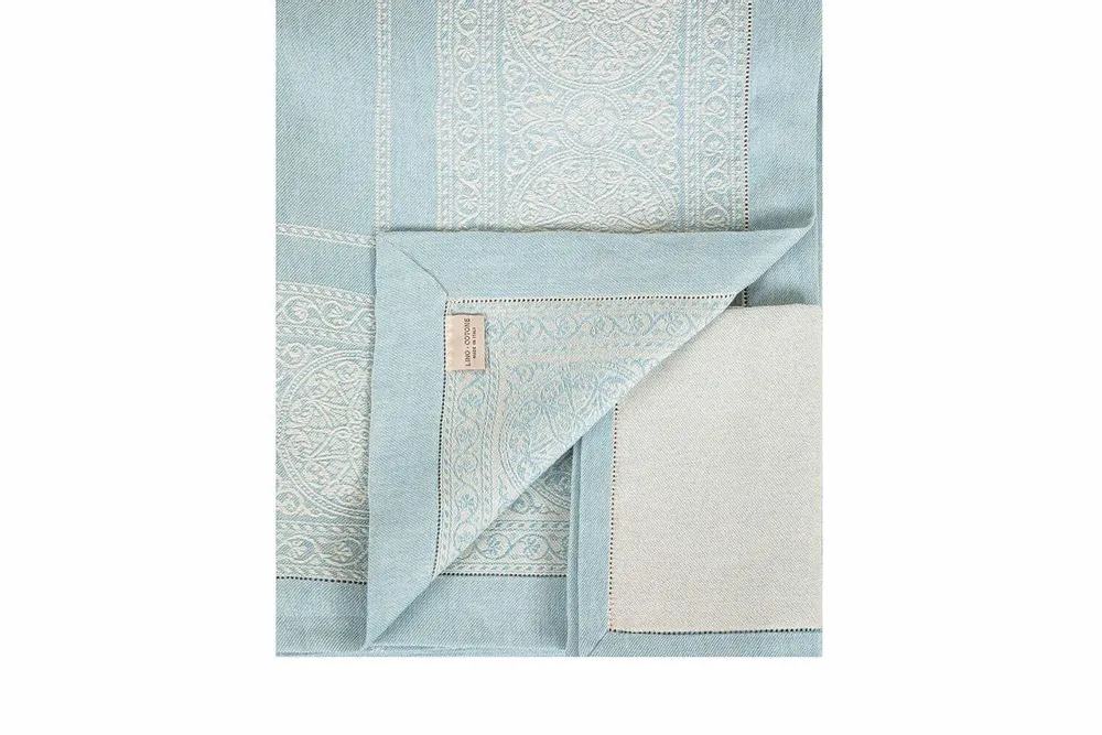 Parfums pour soi et eaux de toilette - VILLA POSITANO NAPPE 230cm x 170cm avec 4 serviettes assorties - CASA AMALFI
