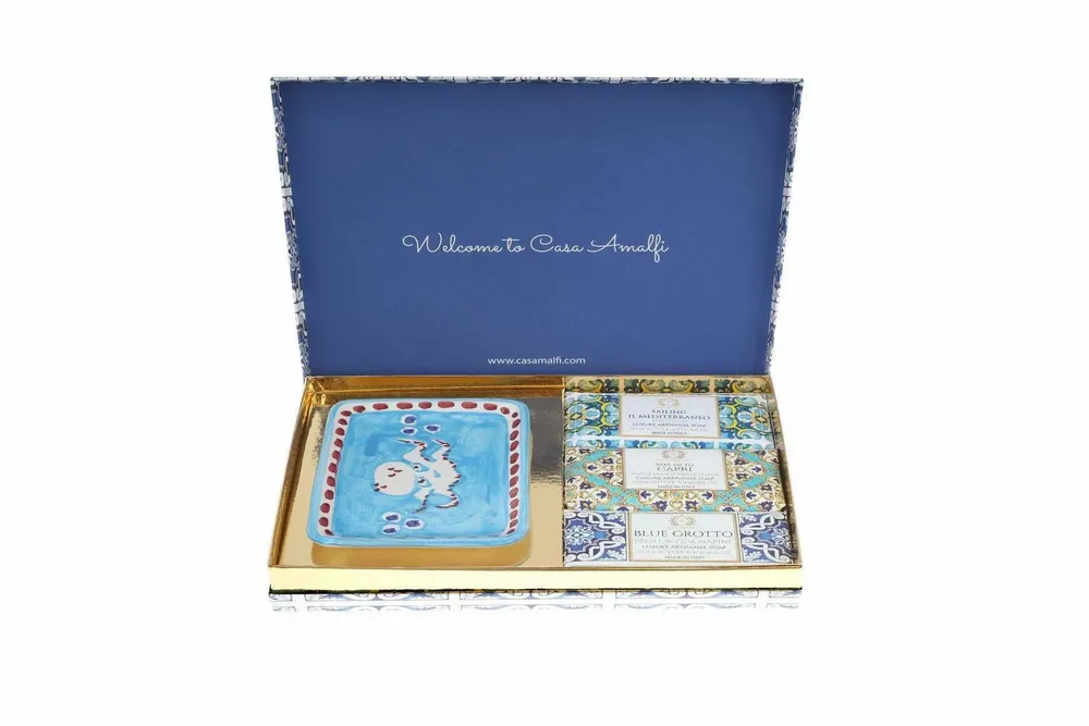 Parfums pour soi et eaux de toilette - BLUE MAIOLICA - Coffret 3 Savons - CASA AMALFI