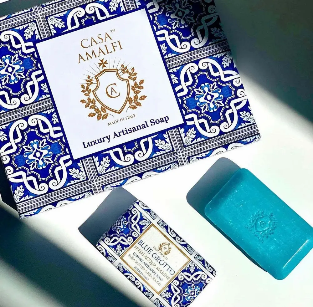 Parfums pour soi et eaux de toilette - BLUE MAIOLICA - Coffret 3 Savons - CASA AMALFI