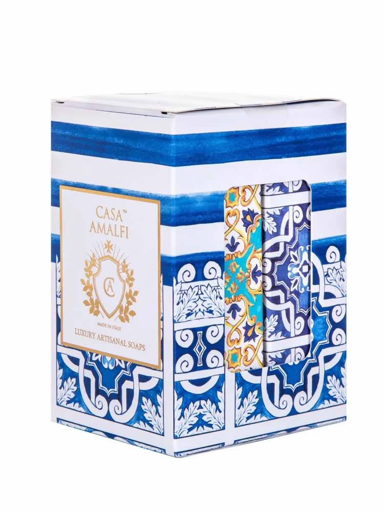 Fragrance for women & men - BLUE GROTTO - 2 Soaps Gift Set - CASA AMALFI