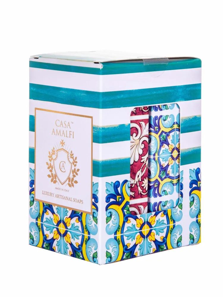 Parfums pour soi et eaux de toilette - SAILING IL MEDITERRANEO - Coffret 2 Savons - CASA AMALFI