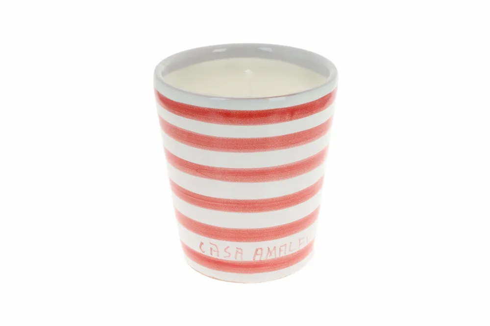 Parfums pour soi et eaux de toilette - SUNDAY IN NAPOLI Bougie en Cire de Soja Peinte à la Main - Feuille de Tomate & Magnolia 200g - CASA AMALFI