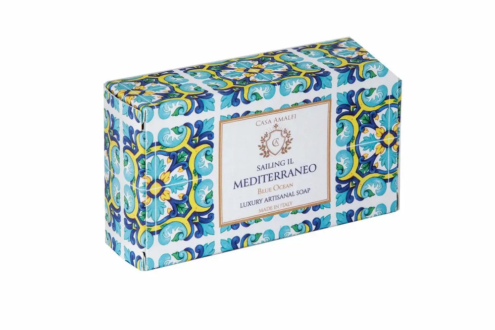 Fragrance for women & men - SAILING IL MEDITERRANEO BODY SOAP - Blue Ocean 150g - CASA AMALFI