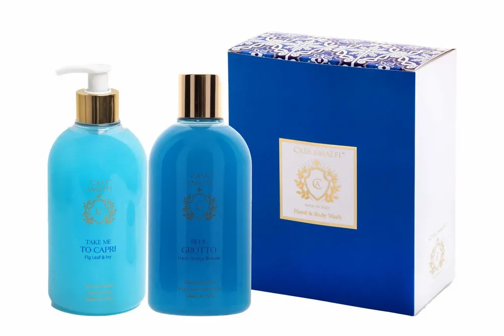 Fragrance for women & men - BLUE GROTTO - Hand & Body Wash Set - CASA AMALFI