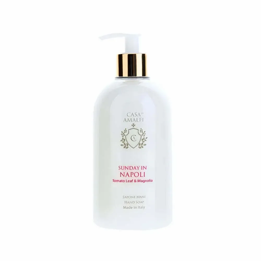 Parfums pour soi et eaux de toilette - SUNDAY IN NAPOLI SAVON LIQUIDE MAINS - Feuille de Tomate & Magnolia 500ml - CASA AMALFI