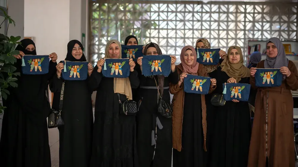 Bags and totes - Handmade Sisterhood Pouch - UNHCR/MADE51