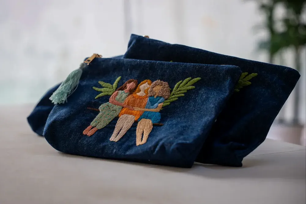 Bags and totes - Handmade Sisterhood Pouch - UNHCR/MADE51