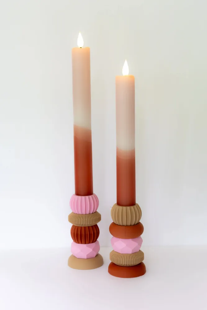 Candlesticks and candle holders - Stack-it Candleholder - BONLIFESTYLE