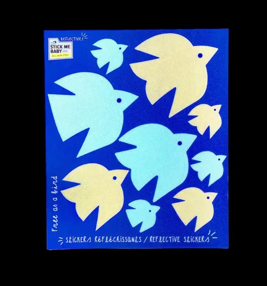Children's arts and crafts - Sheet of reflective stickers for urban mobility at night - STICK ME BABY