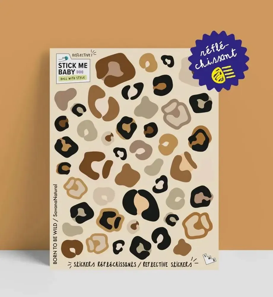 Children's arts and crafts - Sheet of reflective stickers for urban mobility at night - STICK ME BABY