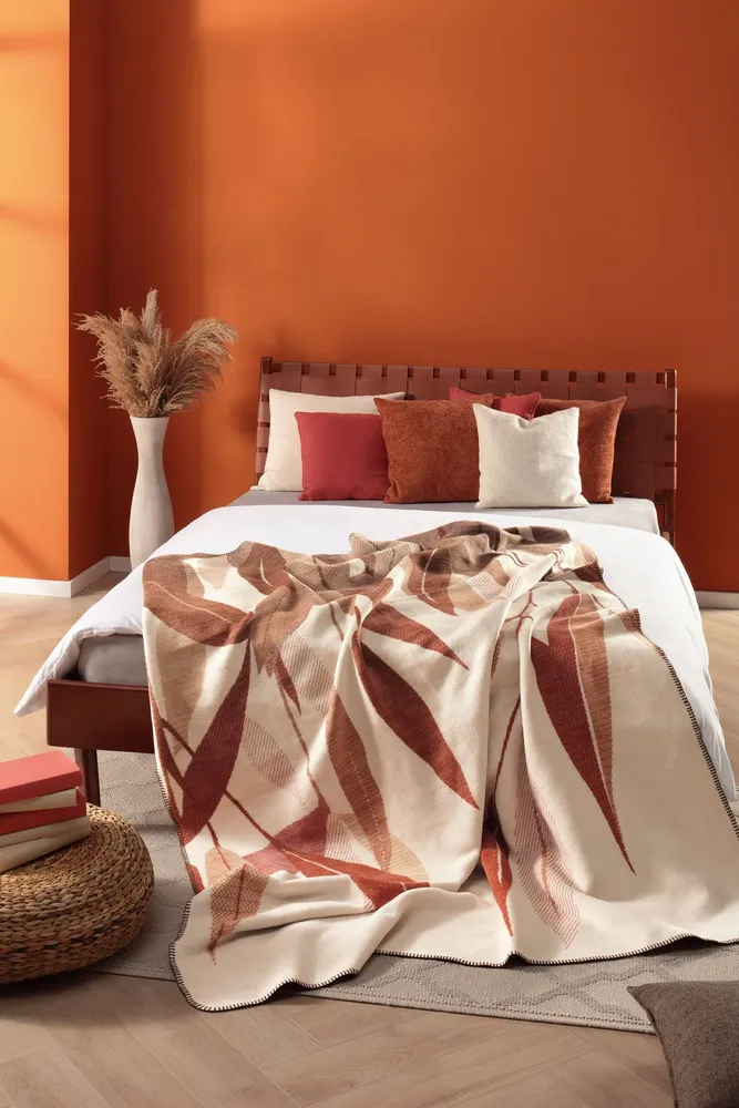 Plaids - Couverture Ember Leaves - BIEDERLACK
