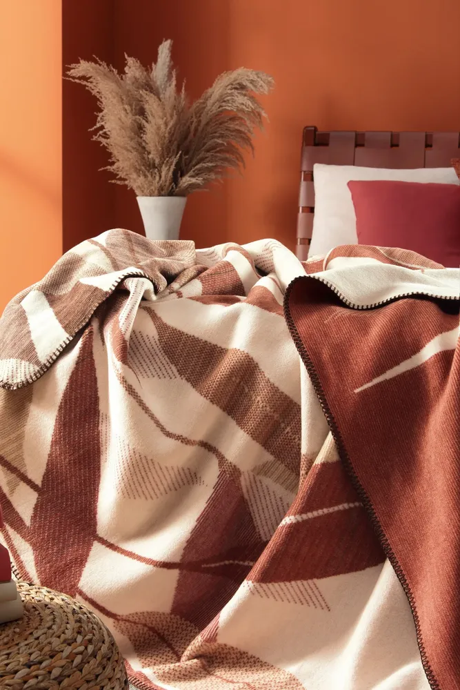 Plaids - Couverture Ember Leaves - BIEDERLACK