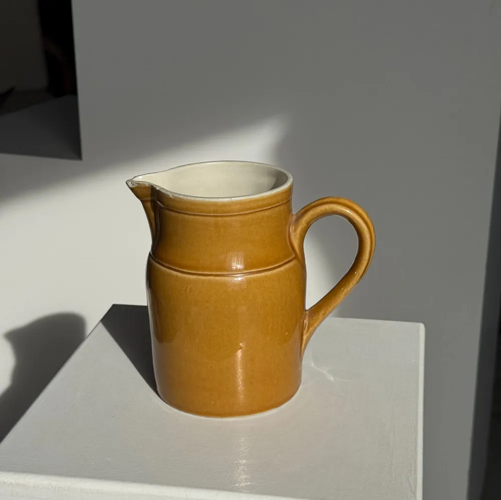 Carafes - Stoneware Kilt yellow ceramic carafe 1 liter H17 - OFFICE OBJETS