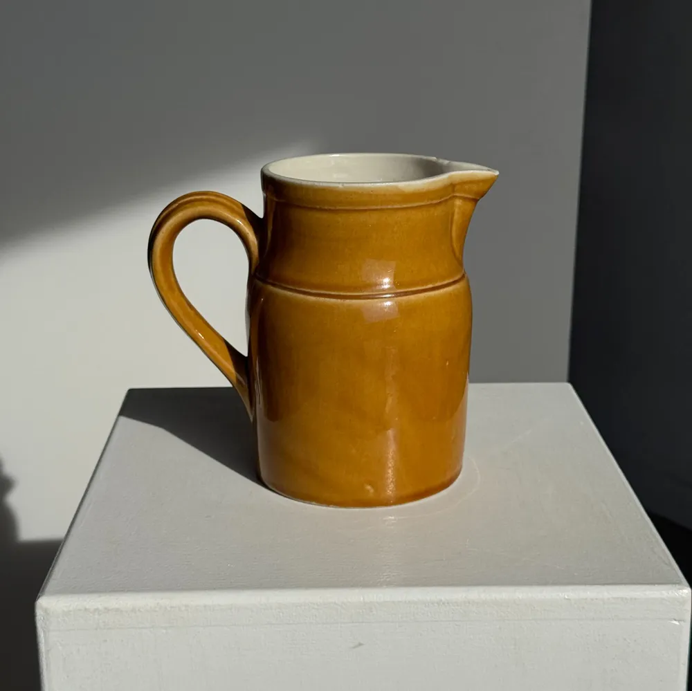 Carafes - Stoneware Kilt yellow ceramic carafe 1 liter H17 - OFFICE OBJETS